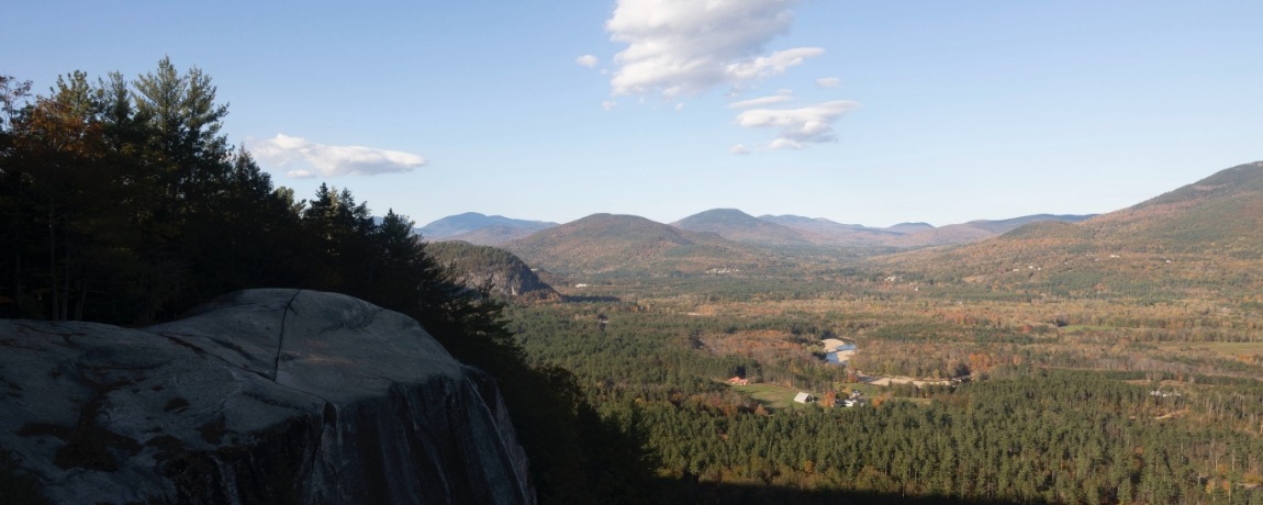 Aerial view of landscape surrounding the inn